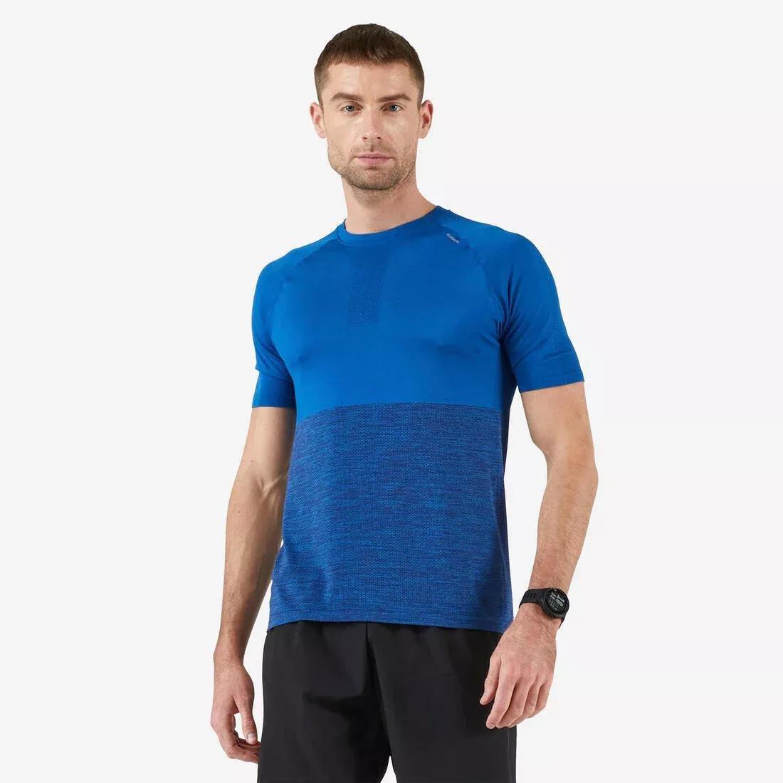 Men Kiprun Care Running Breathable T-Shirt Limited Edtion, Blue, No Color, large image number 0