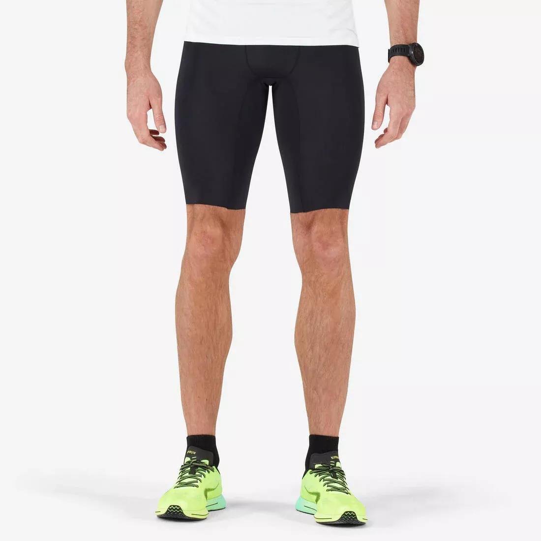 Men Running Tight Shorts, Black, No Color, medium