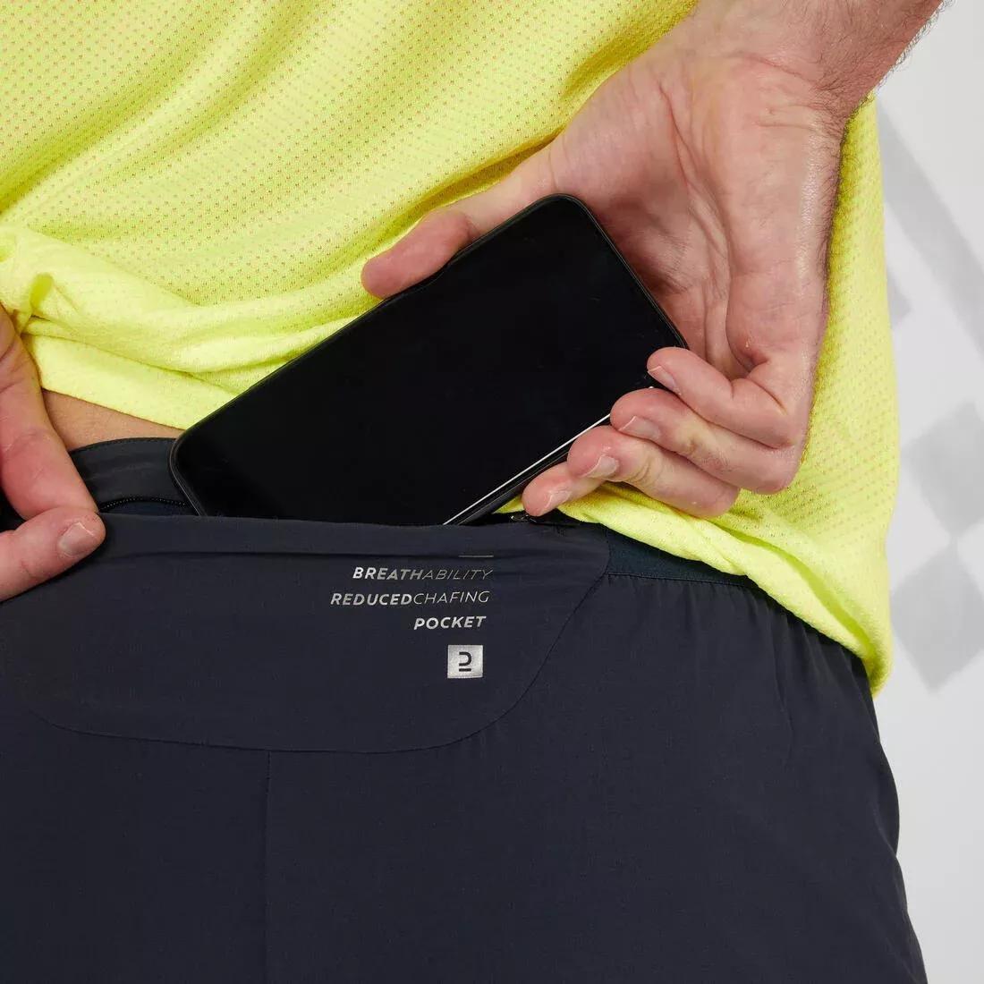 Men Running 2-In-1 Tight Shorts, Grey, , large image number 5