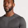 KALENJI - Men Kiprun Skincare Running Winter Breathable Ls T-Shirt, Grey