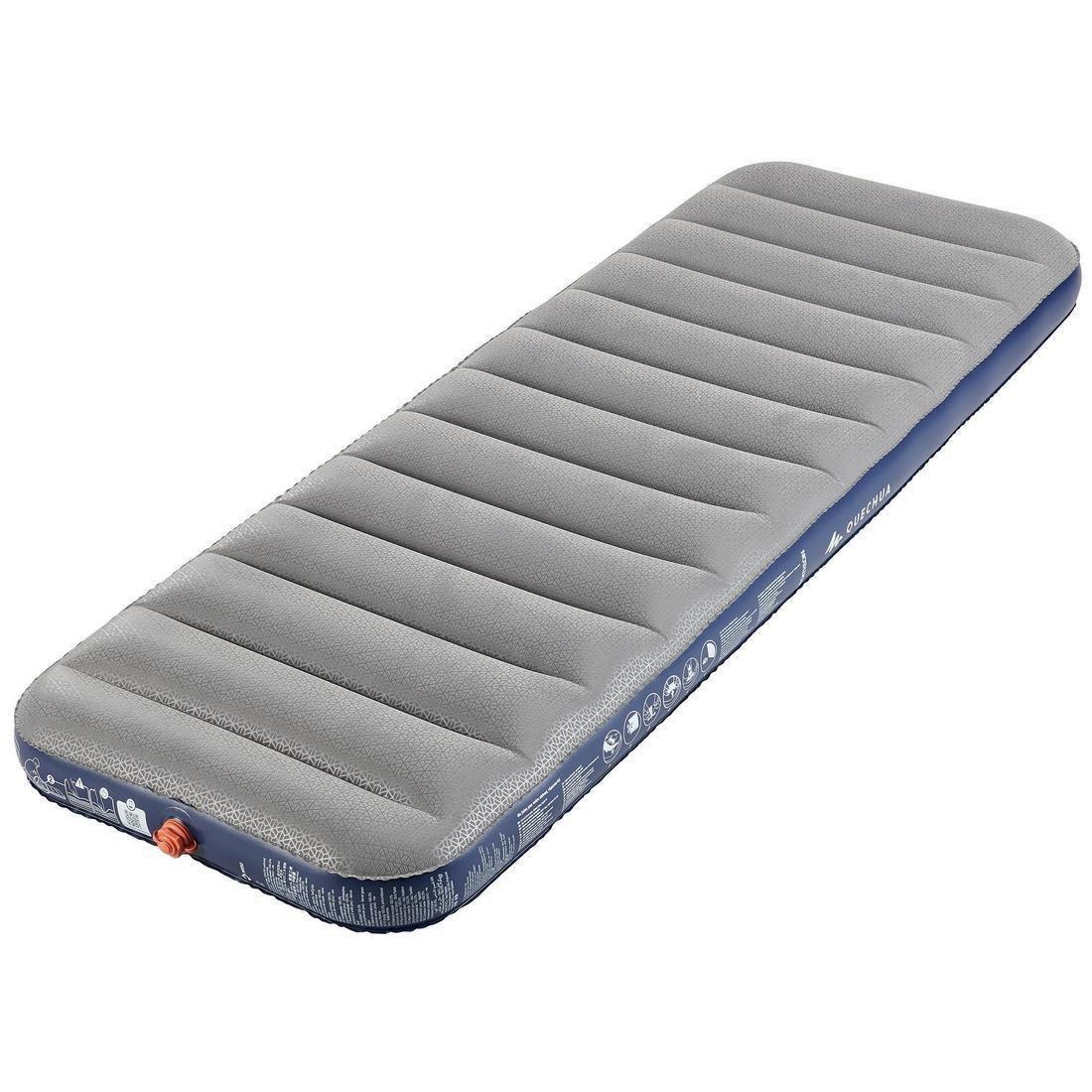 QUECHUA - Inflatable Camping Mattress Air Comfort 1 Person, Grey