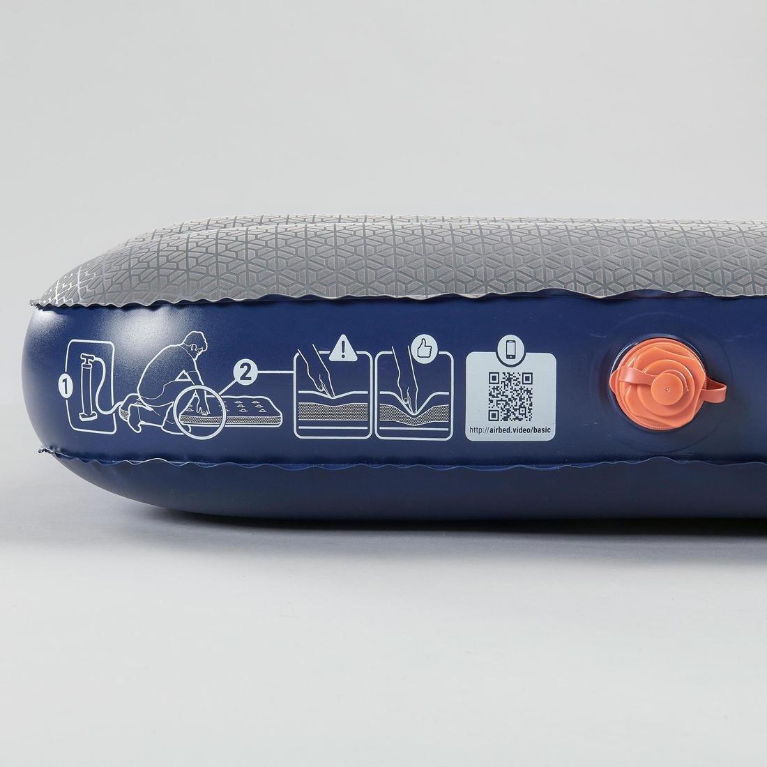 Inflatable Camping Mattress Air Comfort 1 Person, Grey, No Color, large image number 3