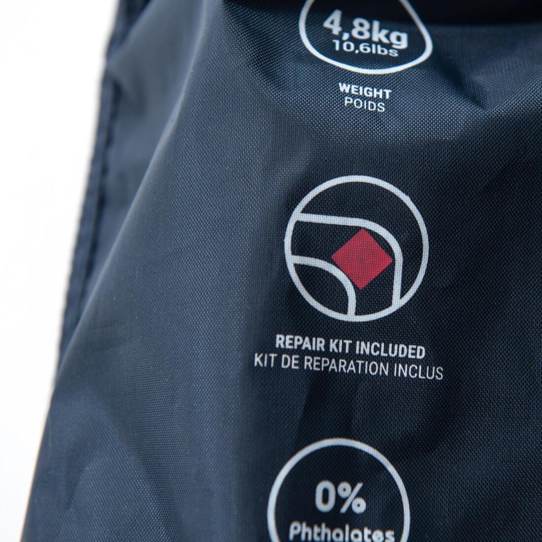 Inflatable Camping Mattress Air Comfort 1 Person, Grey, No Color, large image number 5