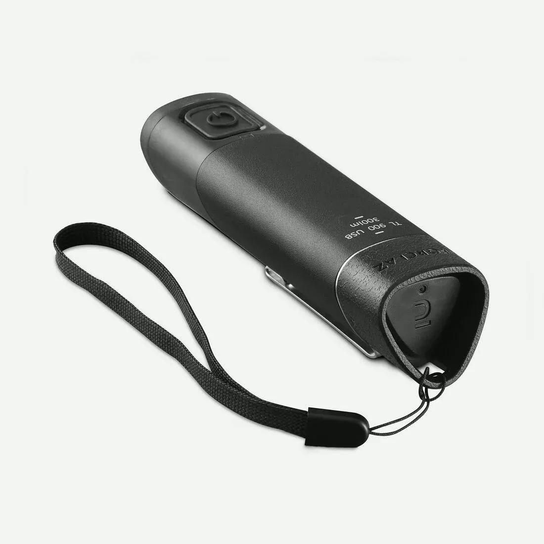 Rechargeable Torchlight - 300 Lumen - TL900, Black, No Color, medium