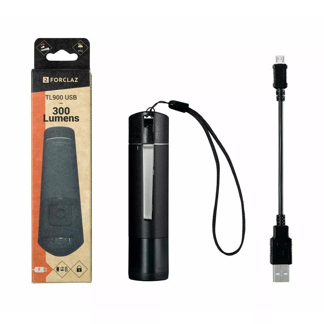 Rechargeable Torchlight - 300 Lumen - TL900, Black, No Color, large image number 3