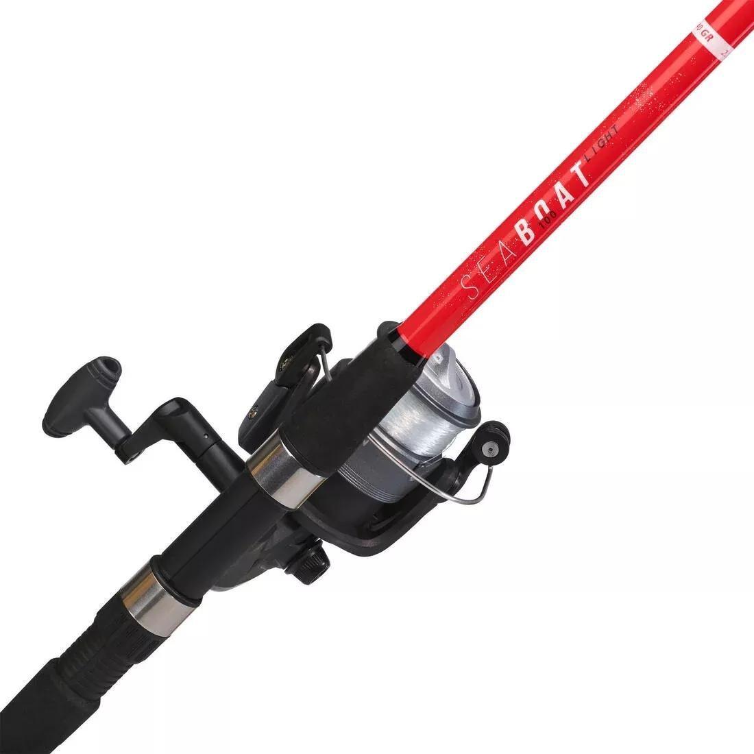 Sea Fishing Press-Fit Boat Combo Seaboat Light-100 210 /2, Red, No Color, medium