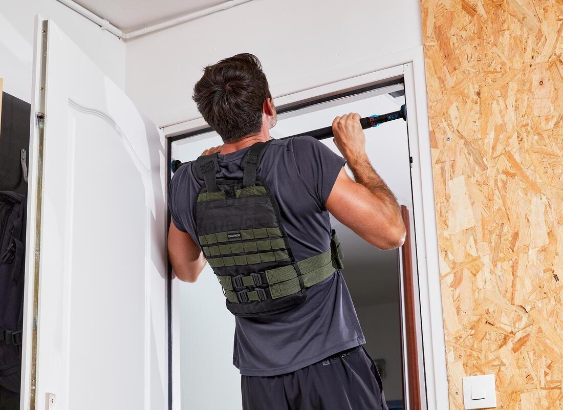 Lockable Pull-Up Bar, Black, No Color, large image number 4