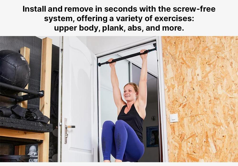 Lockable Pull-Up Bar, Black, No Color, large image number 17