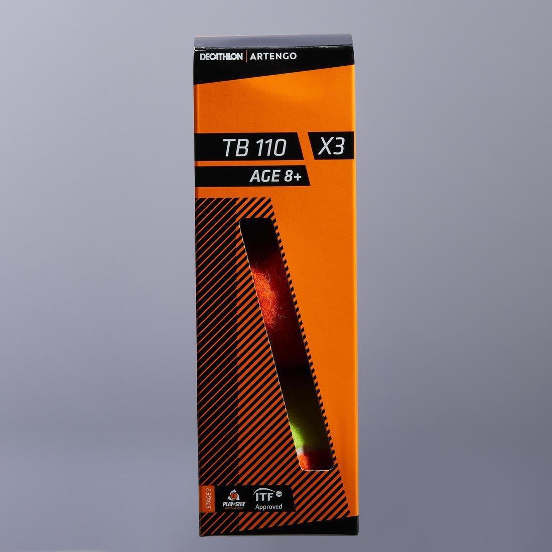 Tennis Balls Tb110, Orange, No Color, large image number 1
