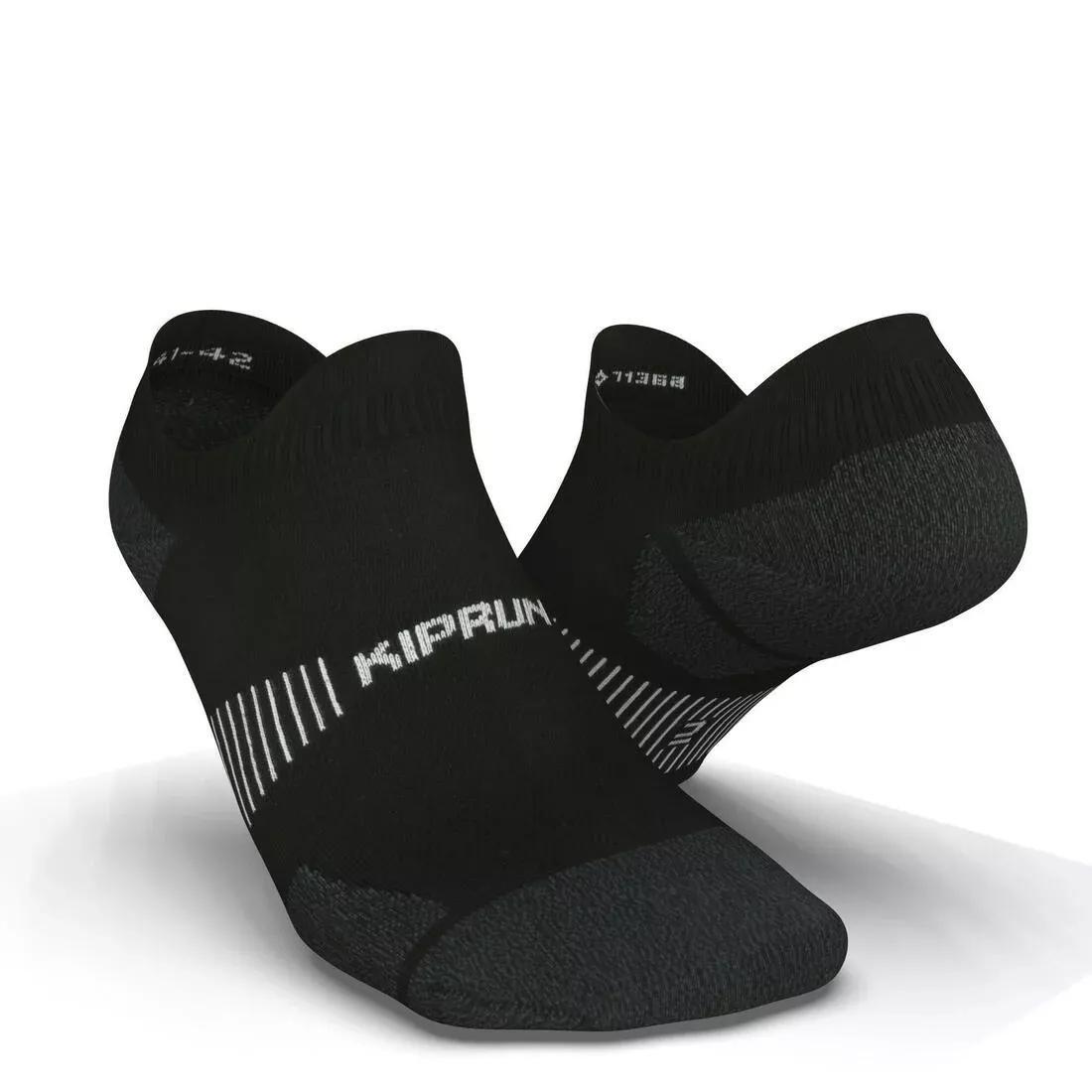 Invisible Fine Running Socks Run900, Black, , large image number 0