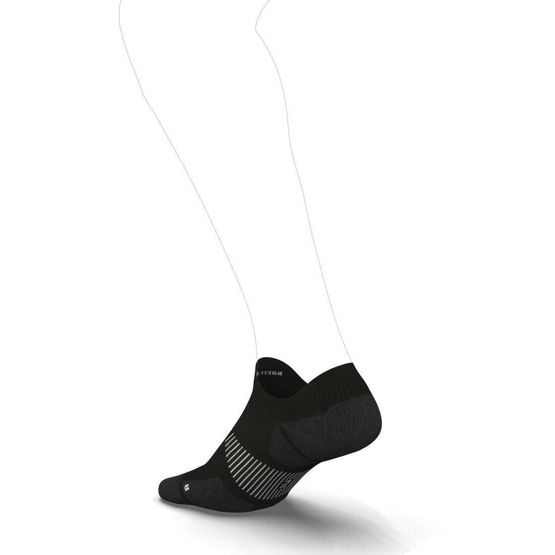 Invisible Fine Running Socks Run900, Black, , large image number 3