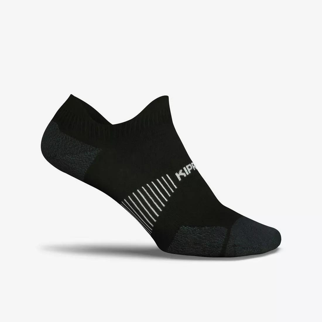Invisible Fine Running Socks Run900, Black, , large image number 8