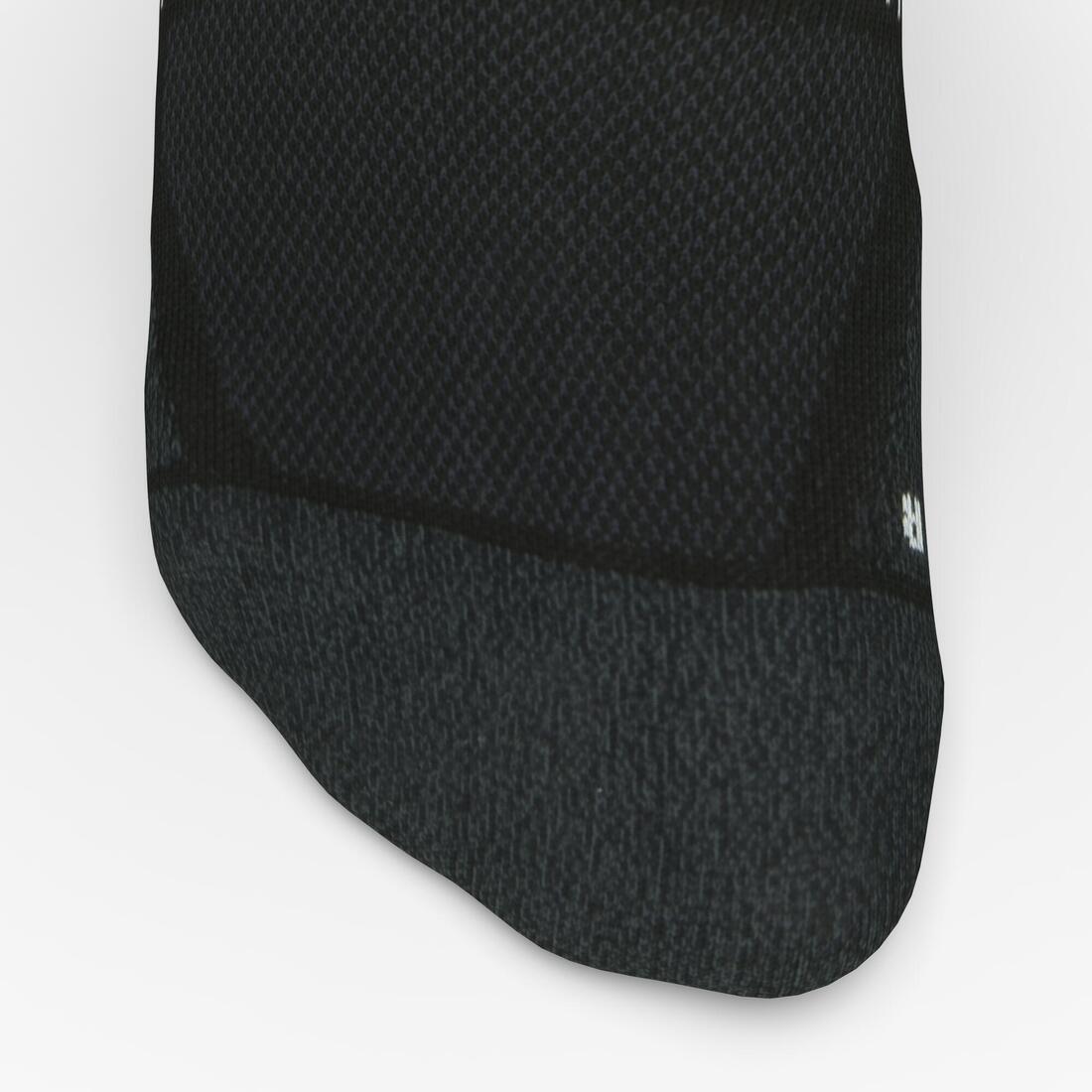 Mid-Calf Fine Running Socks Eco Design Run900, Black, , large image number 6