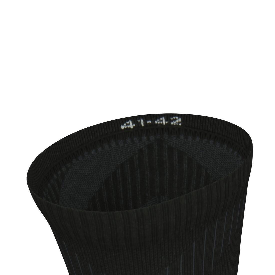 Mid-Calf Fine Running Socks Eco Design Run900, Black, , large image number 7