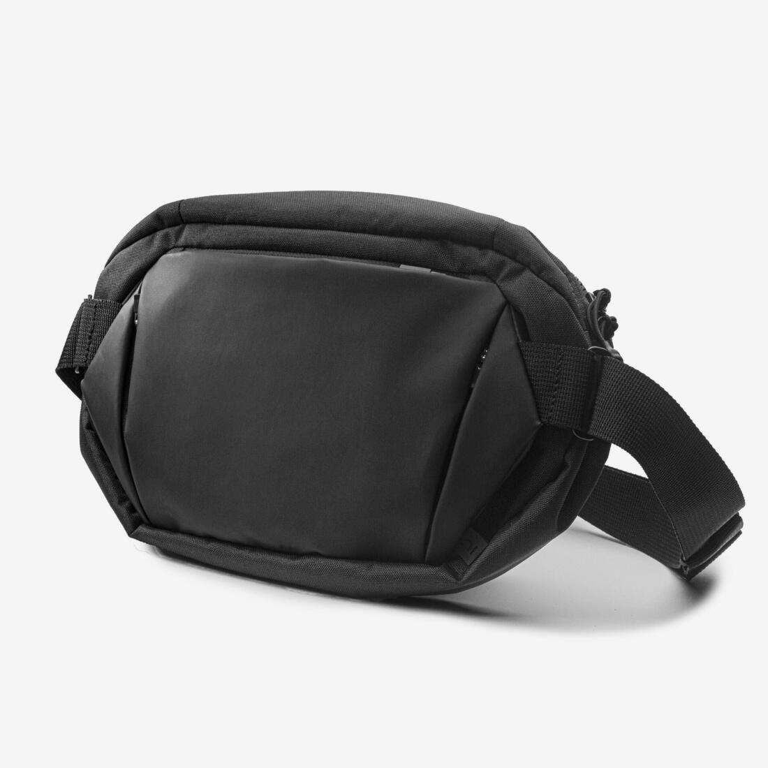 Running Messenger Shoulder Bag, Black, No Color, medium