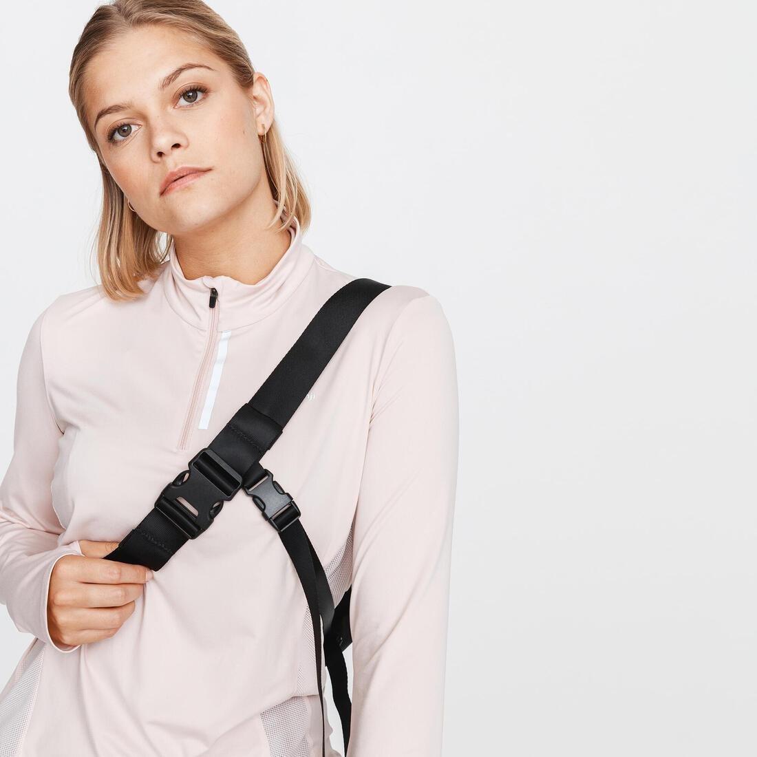 Running Messenger Shoulder Bag, Black, No Color, large image number 3