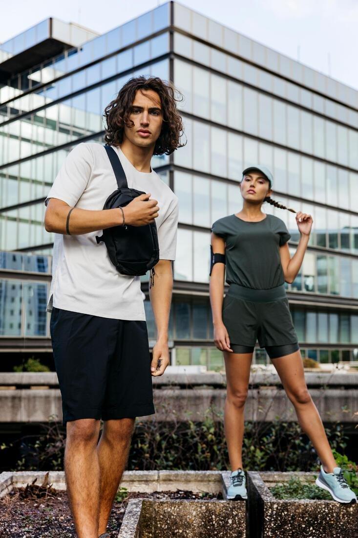 Running Messenger Shoulder Bag, Black, No Color, large image number 7