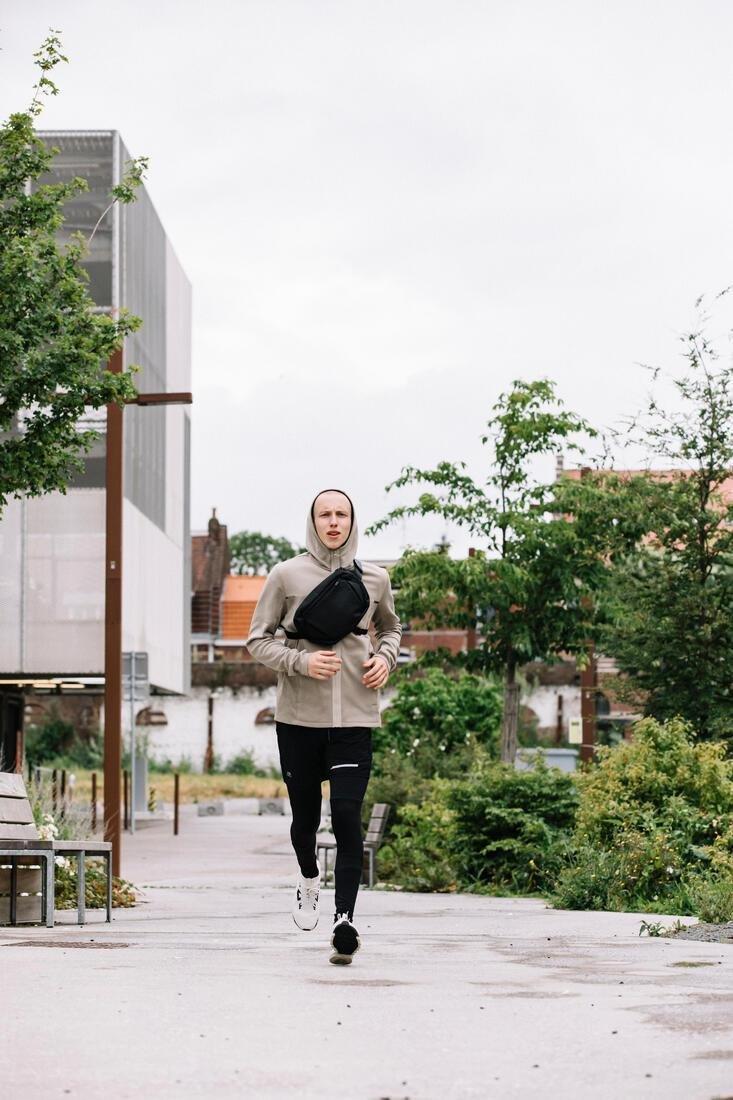 Running Messenger Shoulder Bag, Black, No Color, medium