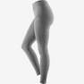 DOMYOS - 500   Womens Slim-Fit Gym Stretching Leggings, Navy Blue