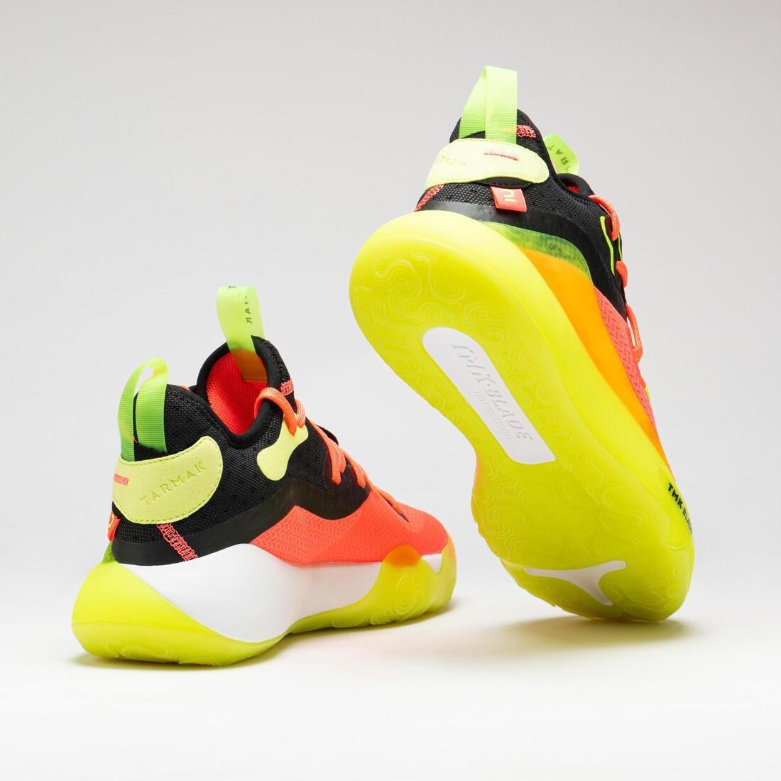 Unisex Basketball Shoes - Se500 Mid, Yellow, , large image number 9