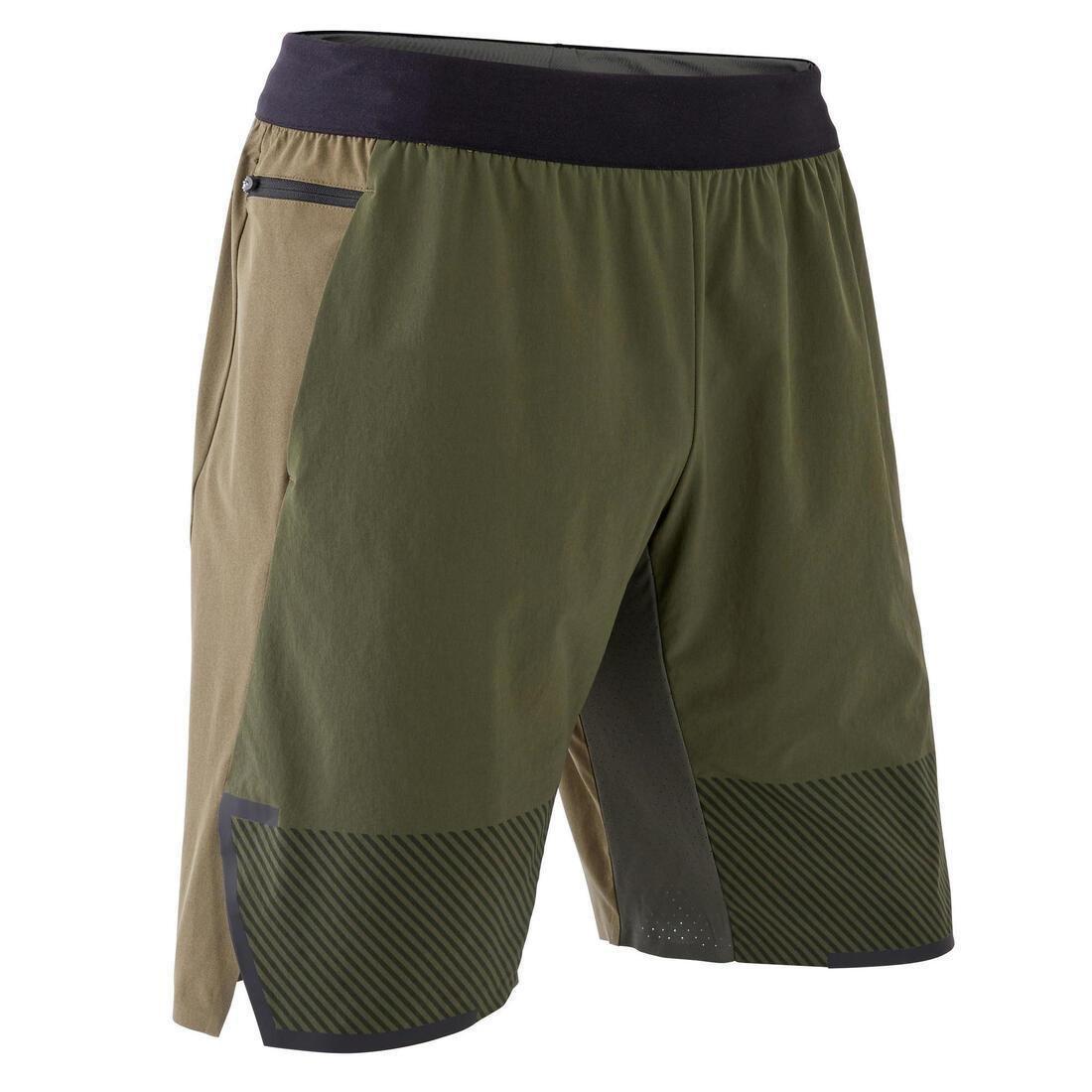 Mens Cross-Training Shorts, Green, No Color, large image number 0