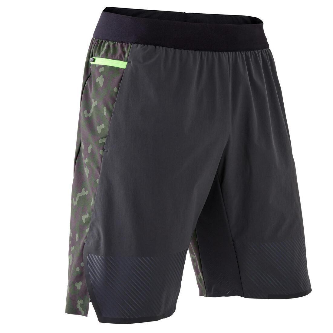 Mens Cross-Training Shorts, Green, No Color, large image number 1