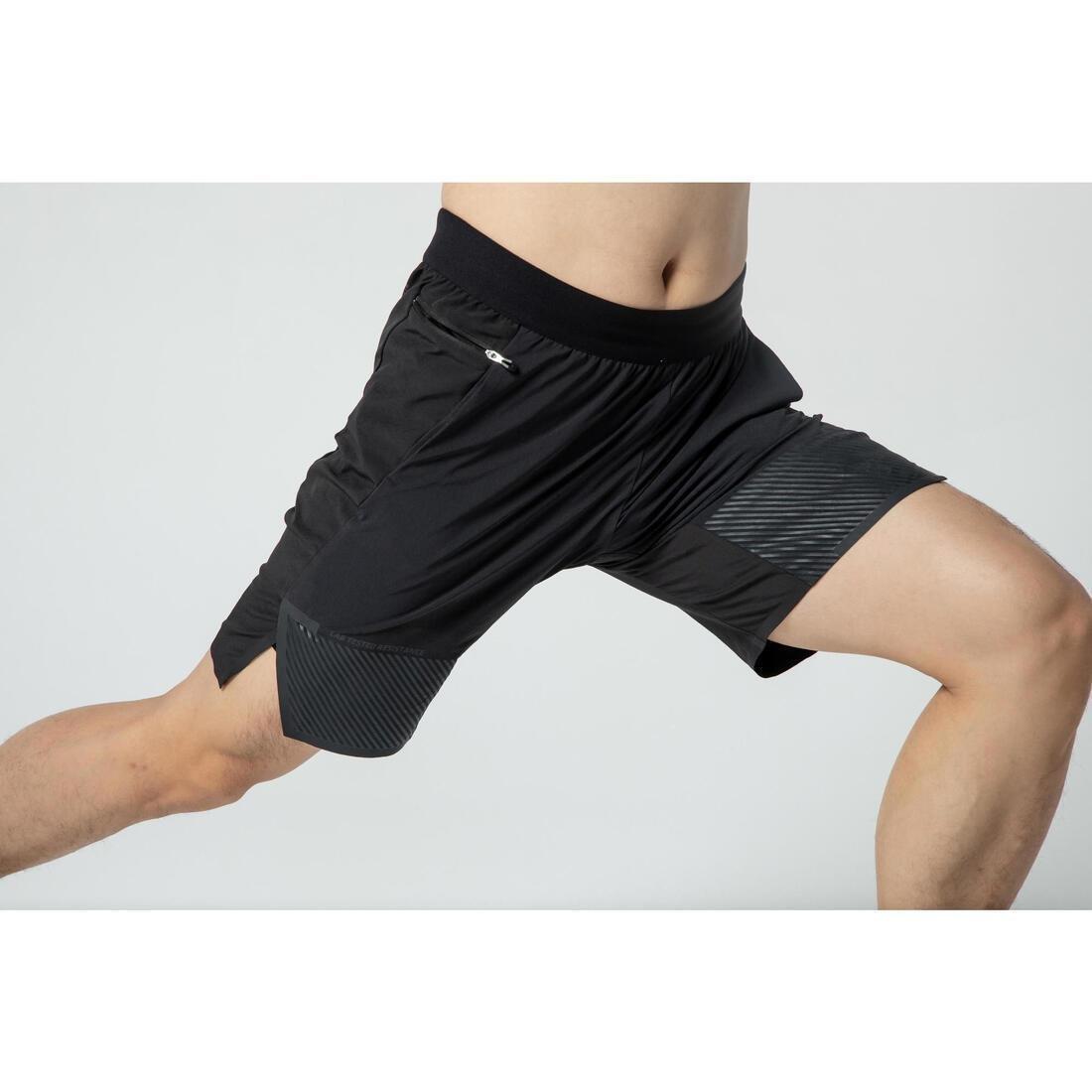 Mens Cross-Training Shorts, Green, No Color, large image number 7