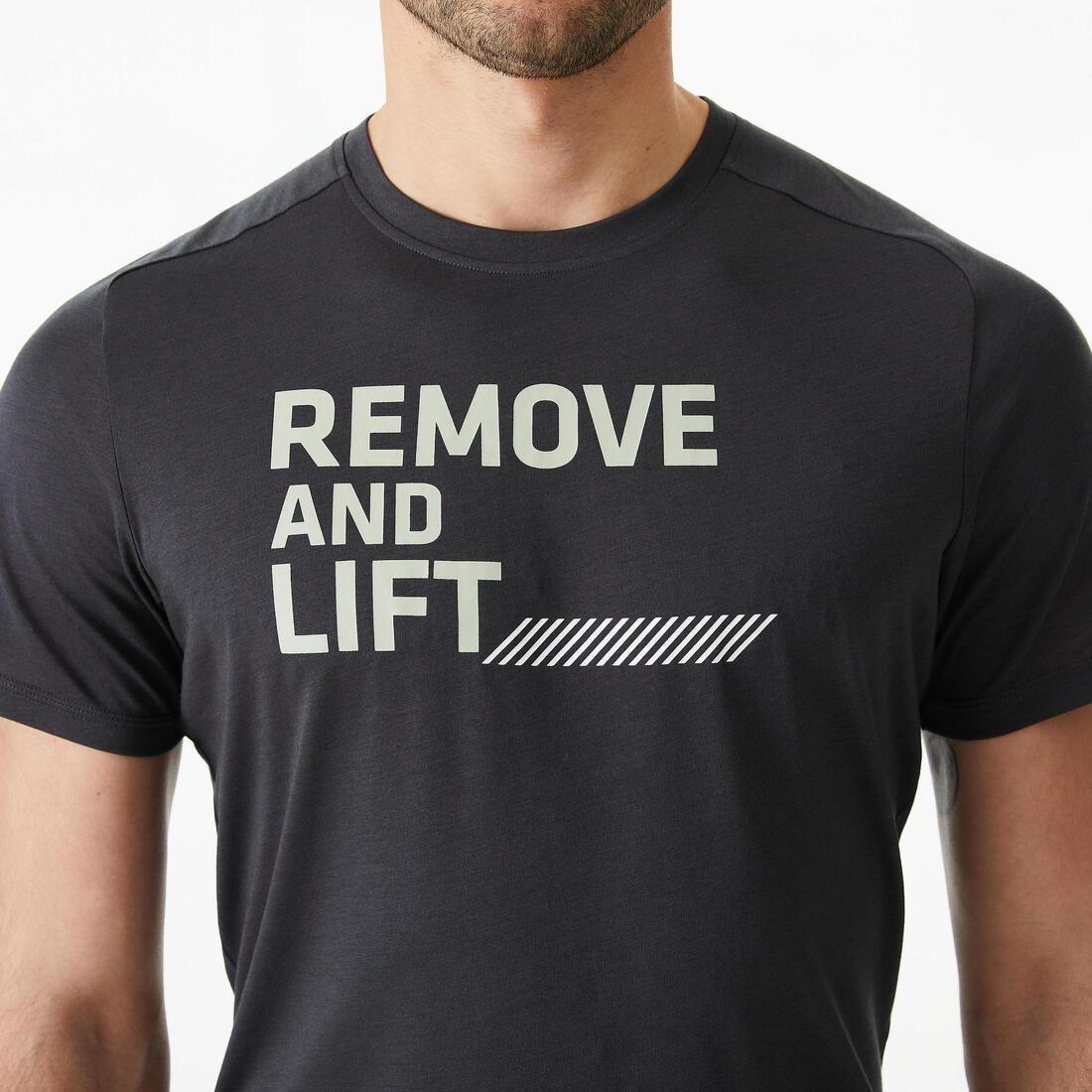 Men Cross Training T-Shirt, Grey, , large image number 1