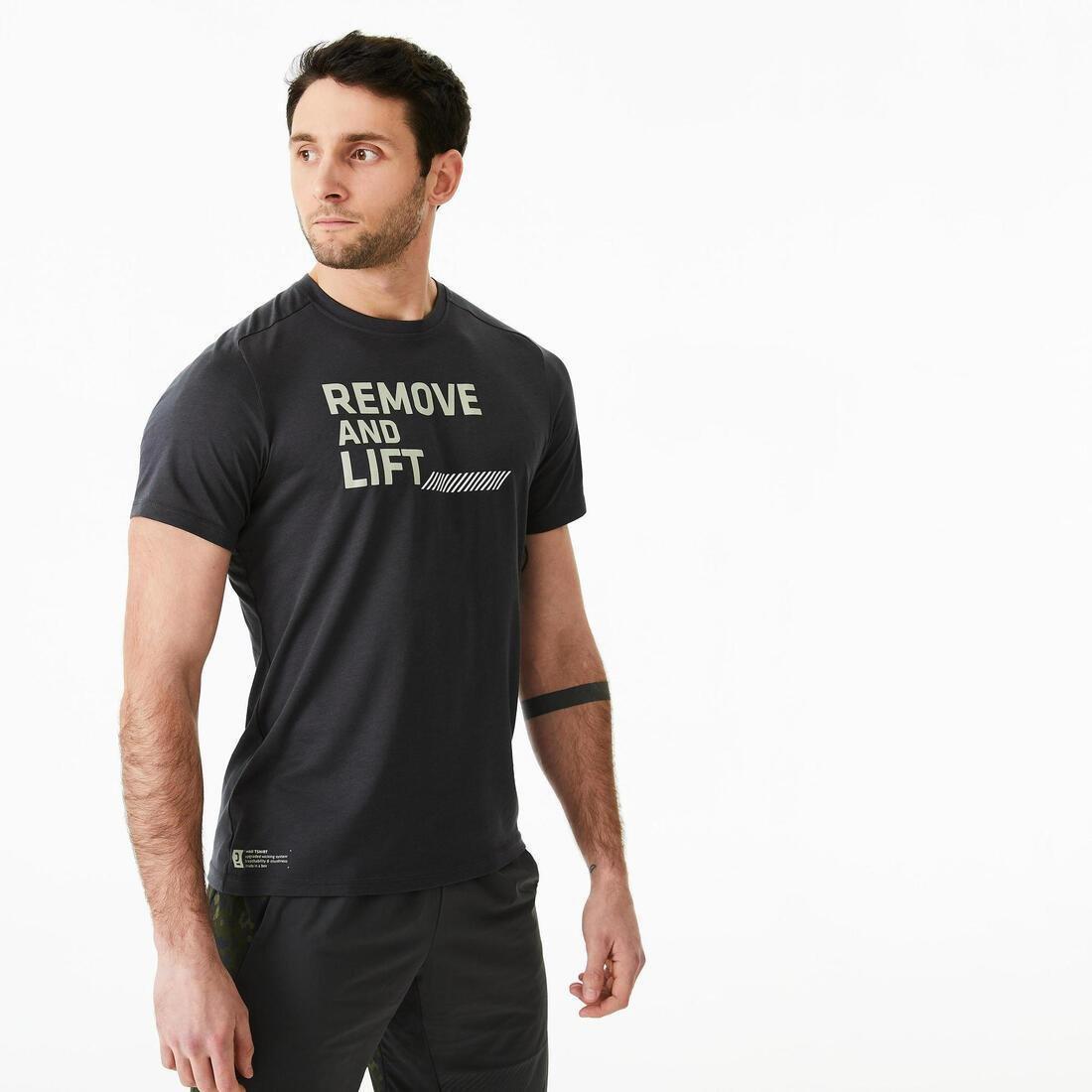 Men Cross Training T-Shirt, Grey, , large image number 3
