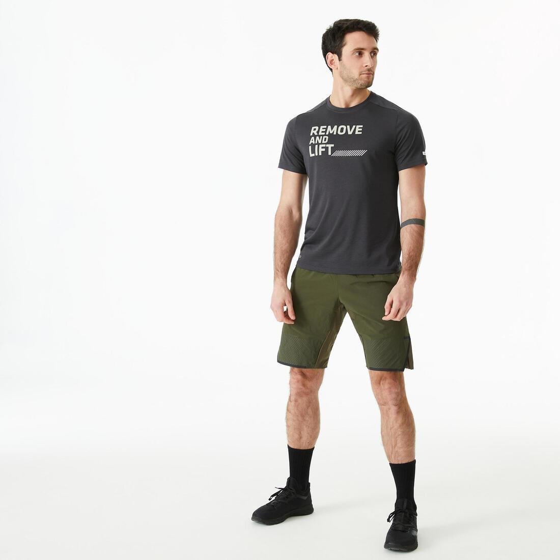 Men Cross Training T-Shirt, Grey, , large image number 6