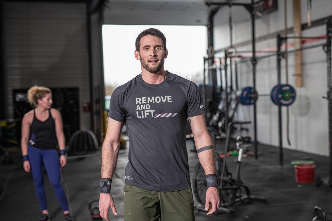 Men Cross Training T-Shirt, Grey, , large image number 12