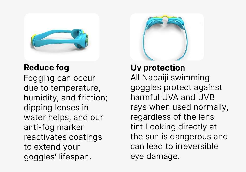 Swimming Goggles, Turquoise, No Color, medium