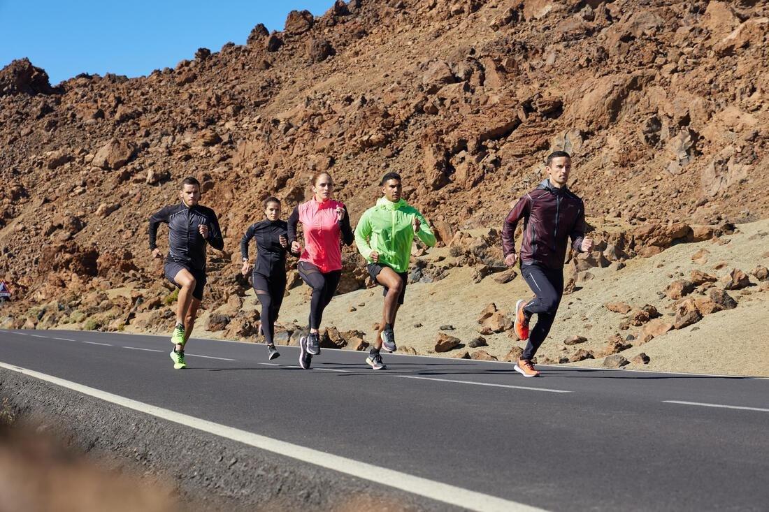 Men Long-Sleeved Breathable Running T-Shirt, Black, No Color, medium