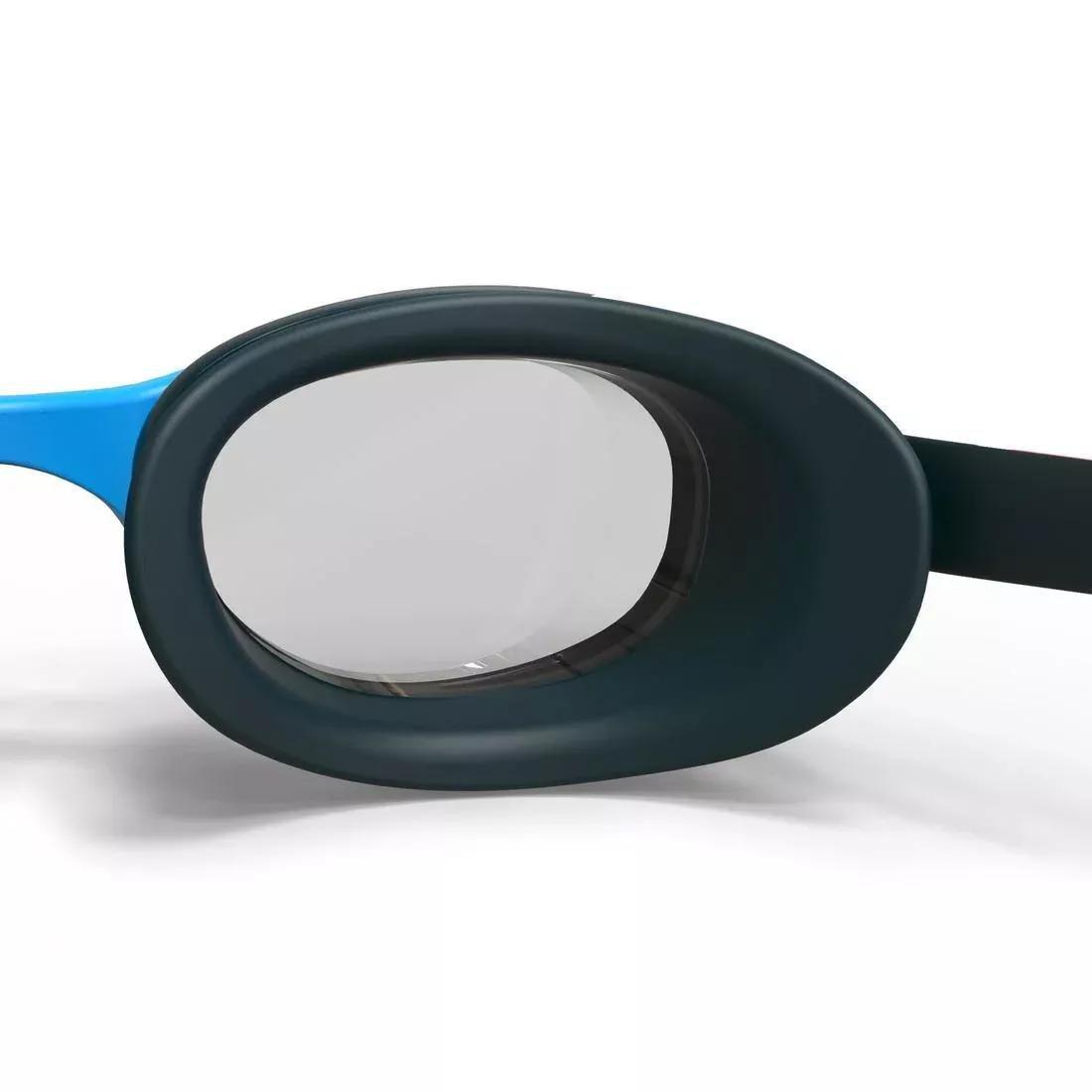 Unisex Swimming Goggles Xbase 100 Print - Clear Lenses, Navy, No Color, large image number 6