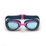 NABAIJI - Unisex Swimming Goggles Xbase 100 Print - Clear Lenses , Navy