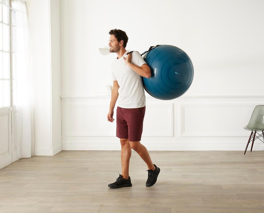 Adjustable Swiss Ball Carry Strap, Black, No Color, large image number 4