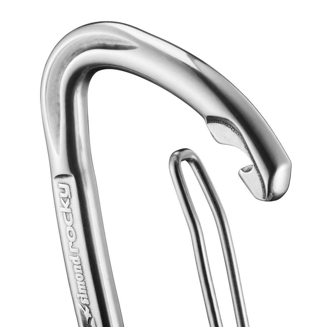 Climbing And Mountaineering Lightweight Quickdraw - Alpinism 11 Cm, No Color, large image number 2