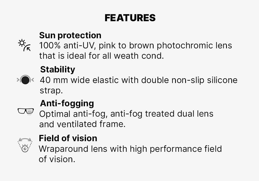 ALL-WEATHER SNOWBOARDING GOGGLES - G 500 PH, BLACK, , large image number 10