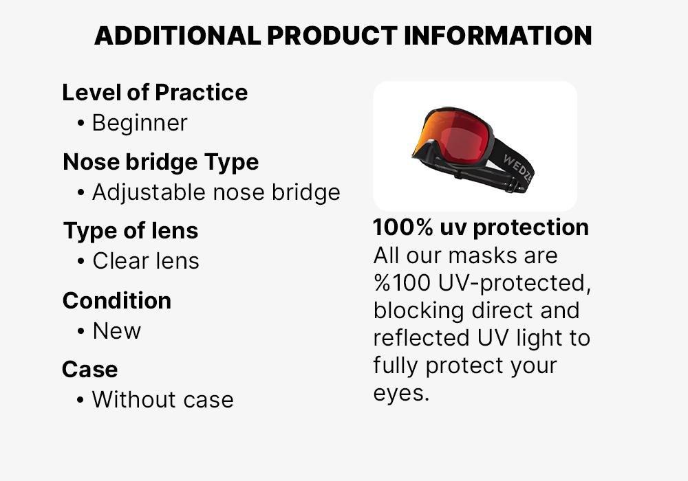 ALL-WEATHER SNOWBOARDING GOGGLES - G 500 PH, BLACK, 5401_000, medium