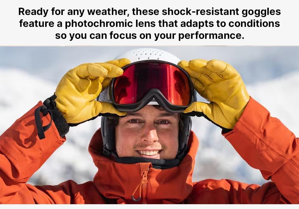 ALL-WEATHER SNOWBOARDING GOGGLES - G 500 PH, BLACK, , large image number 14