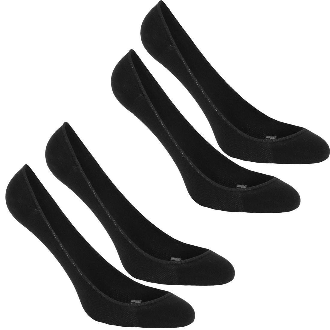 Fitness Walking Socks Ws 140 Ballerina 2-Pack, Black, No Color, large image number 0