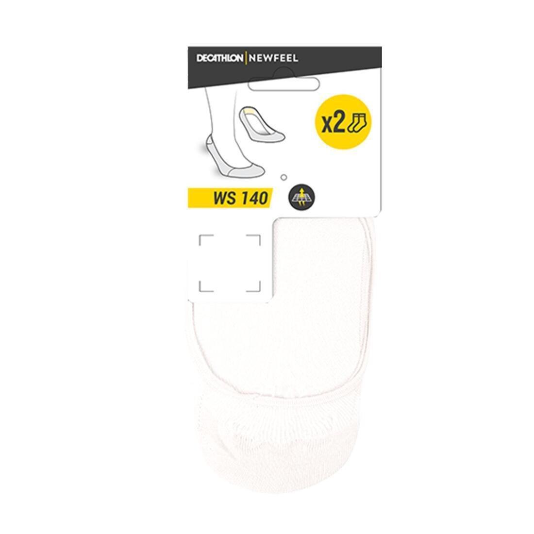 Fitness Walking Socks Ws 140 Ballerina 2-Pack, Black, No Color, large image number 7