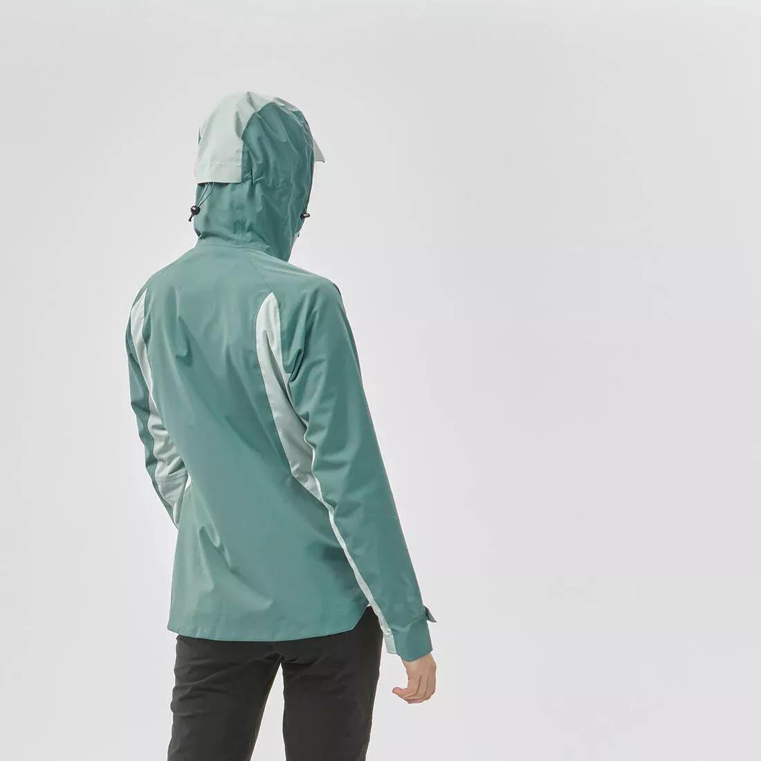 Women Waterproof Hiking Jacket - MH500, Khaki, No Color, large image number 5
