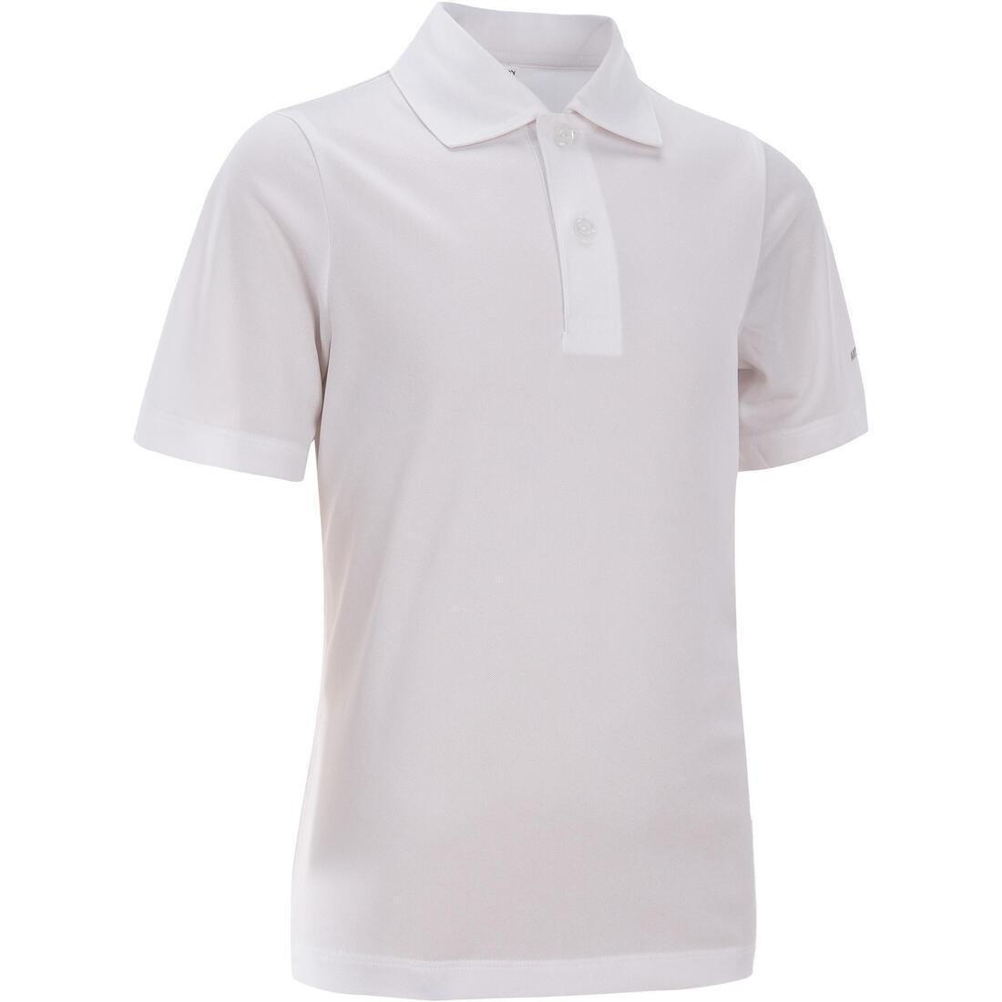 Kids Tennis Polo, White, No Color, medium