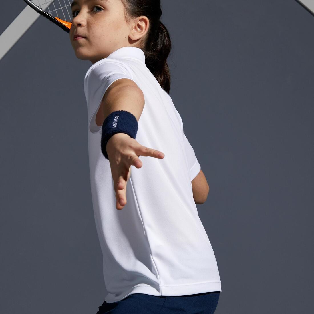 ARTENGO - Kids Tennis Polo, White