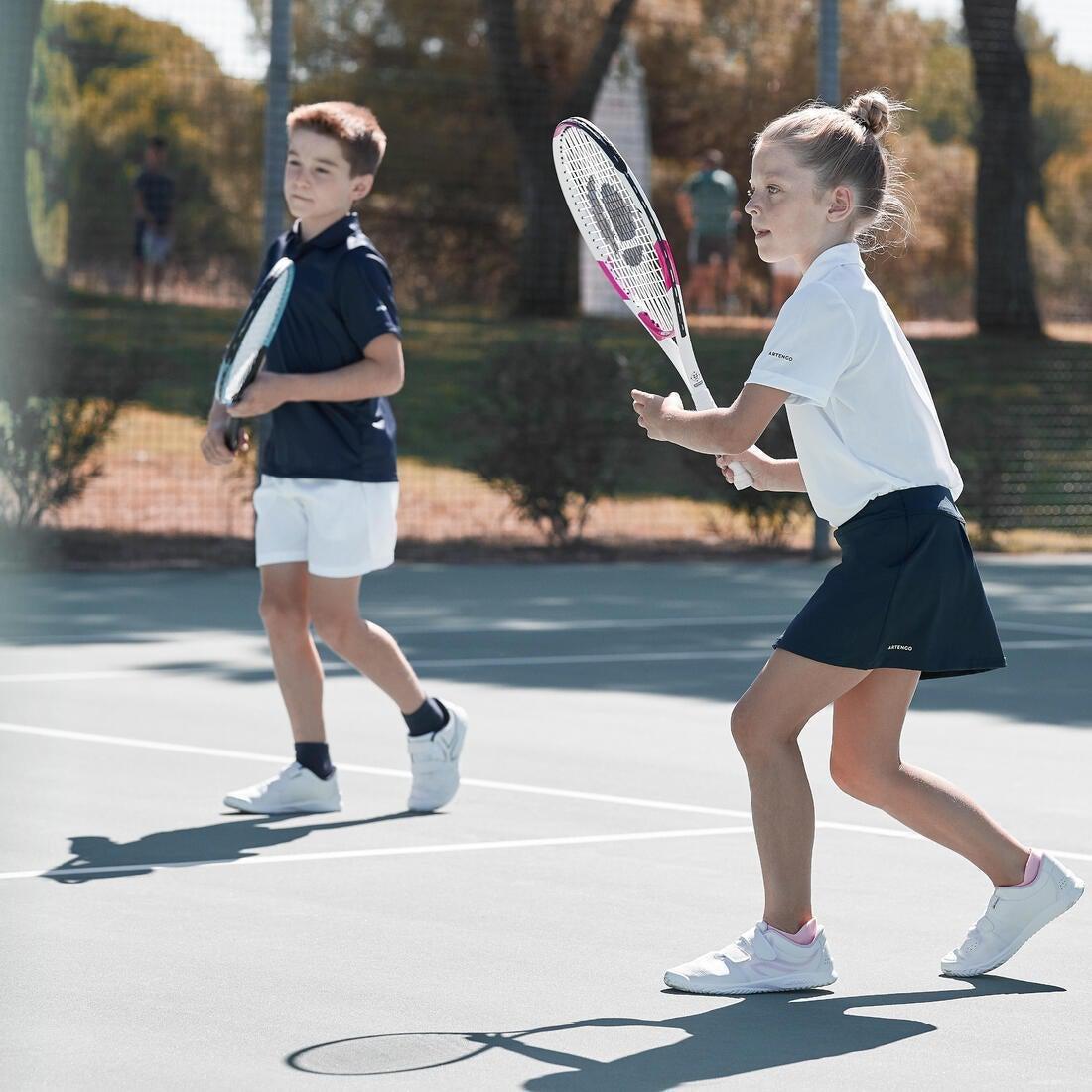 Kids Tennis Polo, White, , large image number 8