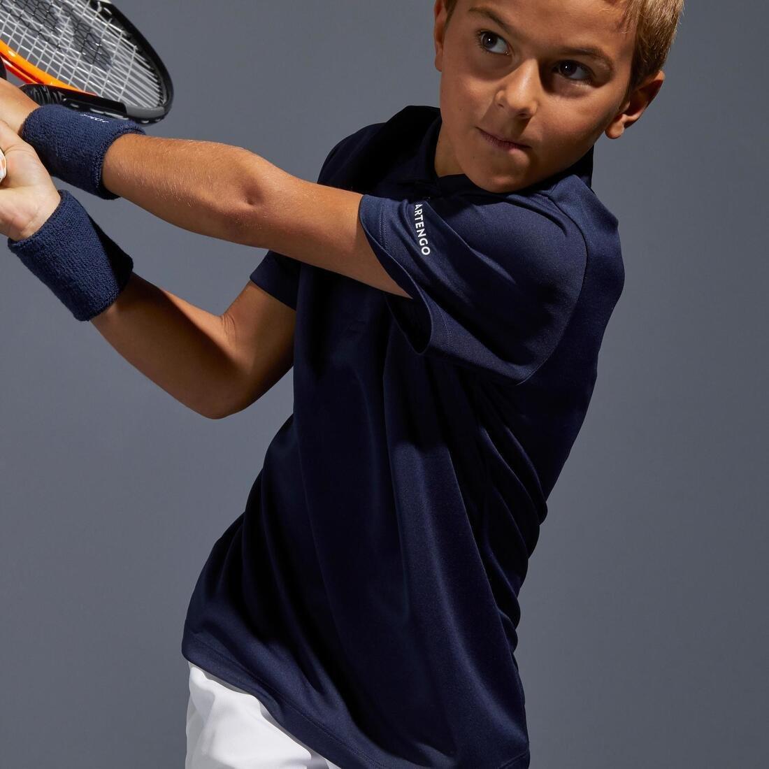Kids Tennis Polo, White, , large image number 11