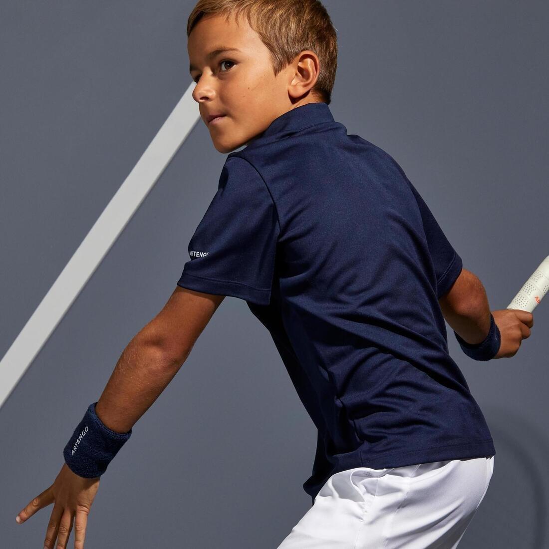 Kids Tennis Polo, White, , large image number 12