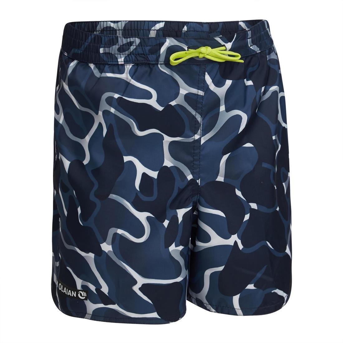 Swimming Shorts 100, Black, No Color, large image number 0
