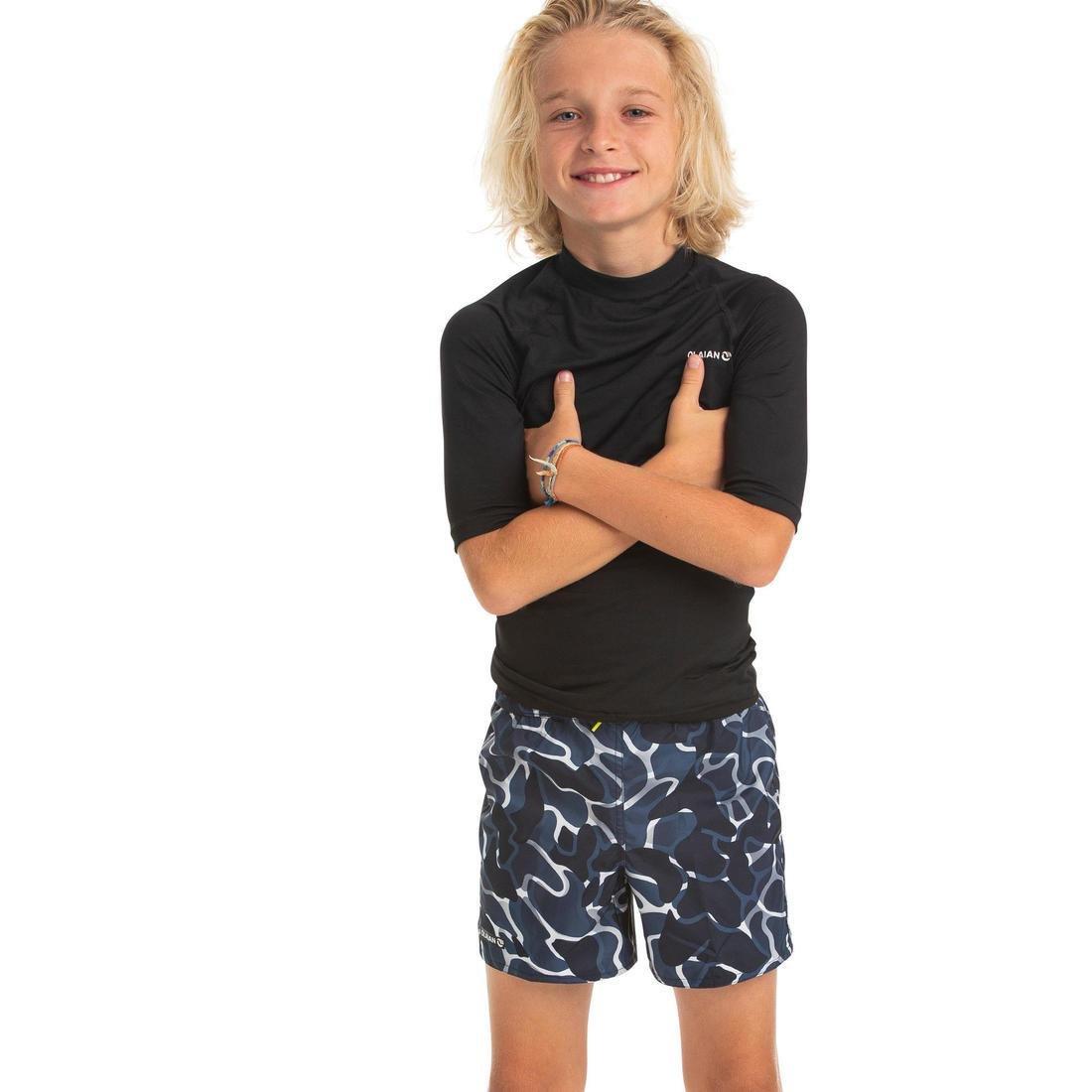 Swimming Shorts 100, Black, No Color, large image number 2